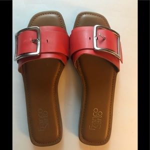 NWOT Franco Sarto slide sandals red 8